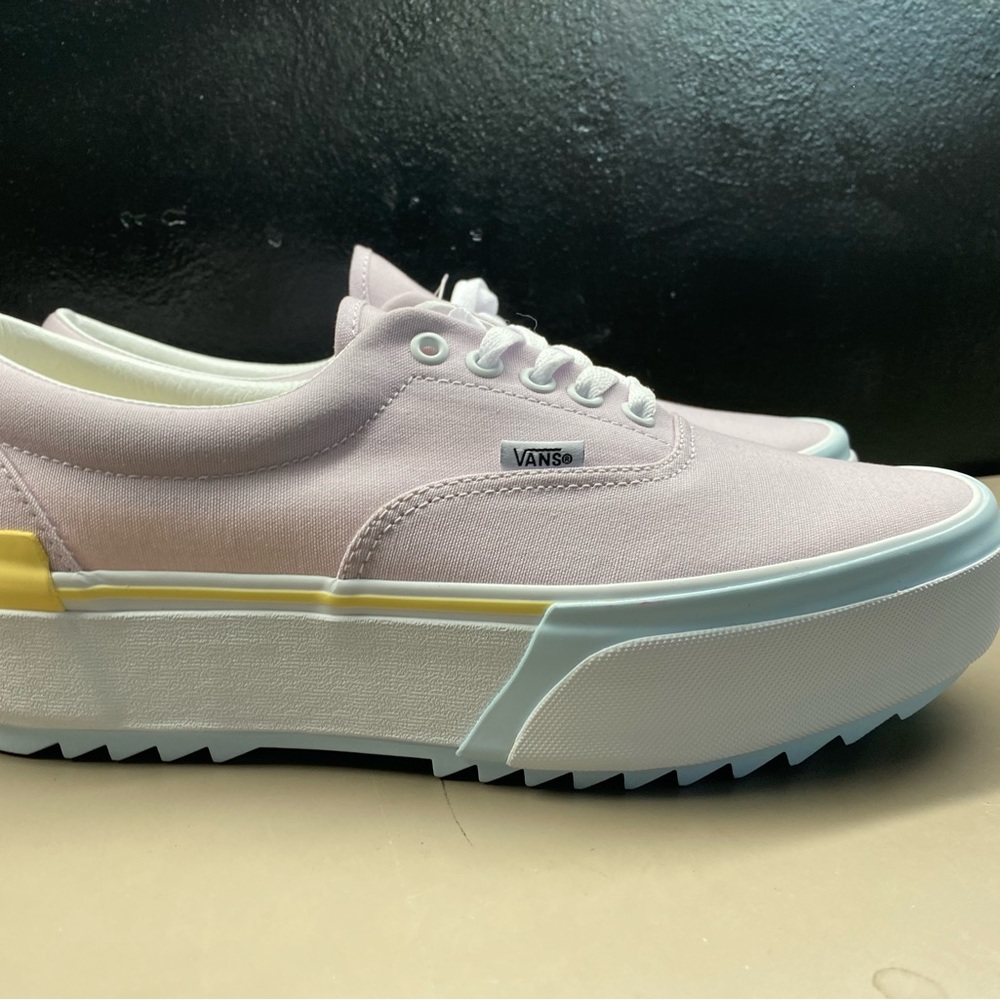 New Men’s VANS Era Stacked Platform Pastel Multi/True White Heavy Size Men 10